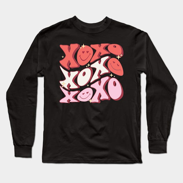 XOXO Valentine's Day Long Sleeve T-Shirt by HassibDesign